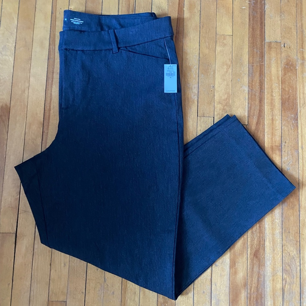 NWT Sz 16 Old Navy High Rise Pixie Straight Gray Pants